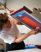 Screenprinted T-Shirt - 100% Organic Cotton (Blue)